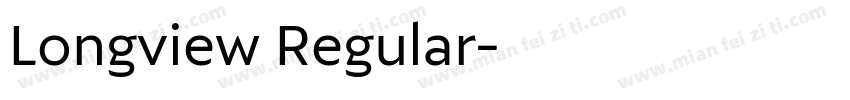 Longview Regular字体转换